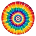 thumbnail image 1 of Colorful Rainbow Tie Dye Spiral Pattern Round Fitted Tablecloth with Elastic Edge,Dining Table Cover Waterproof,Outdoor Round Tablecloth for Camping,Dining,Indoor and Outdoor, 1 of 7