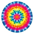 thumbnail image 1 of Colorful Rainbow Tie Dye Spiral Pattern Round Fitted Tablecloth with Elastic Edge,Dining Table Cover Waterproof,Outdoor Round Tablecloth for Camping,Dining,Indoor and Outdoor, 1 of 7