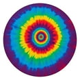 thumbnail image 1 of Colorful Rainbow Tie Dye Spiral Pattern Round Fitted Tablecloth with Elastic Edge,Dining Table Cover Waterproof,Outdoor Round Tablecloth for Camping,Dining,Indoor and Outdoor, 1 of 7