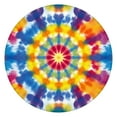 thumbnail image 1 of Colorful Rainbow Tie Dye Spiral Pattern Round Fitted Tablecloth with Elastic Edge,Dining Table Cover Waterproof,Outdoor Round Tablecloth for Camping,Dining,Indoor and Outdoor, 1 of 7