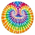 thumbnail image 1 of Colorful Rainbow Tie Dye Spiral Pattern Round Fitted Tablecloth with Elastic Edge,Dining Table Cover Waterproof,Outdoor Round Tablecloth for Camping,Dining,Indoor and Outdoor, 1 of 7
