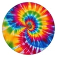 thumbnail image 1 of Colorful Rainbow Tie Dye Spiral Pattern Round Fitted Tablecloth with Elastic Edge,Dining Table Cover Waterproof,Outdoor Round Tablecloth for Camping,Dining,Indoor and Outdoor, 1 of 7