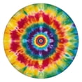 thumbnail image 1 of Colorful Rainbow Tie Dye Spiral Pattern Round Fitted Tablecloth with Elastic Edge,Dining Table Cover Waterproof,Outdoor Round Tablecloth for Camping,Dining,Indoor and Outdoor, 1 of 7