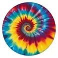 thumbnail image 1 of Colorful Rainbow Tie Dye Spiral Pattern Round Fitted Tablecloth with Elastic Edge,Dining Table Cover Waterproof,Outdoor Round Tablecloth for Camping,Dining,Indoor and Outdoor, 1 of 7