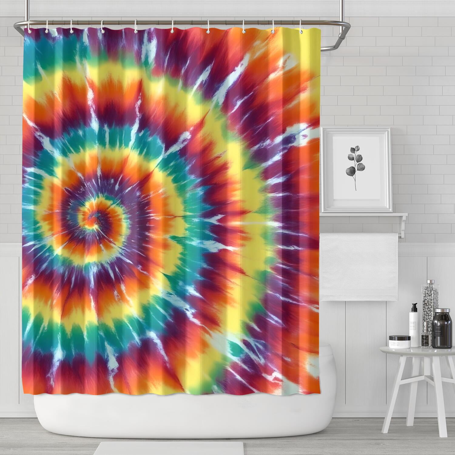 Tie Dye Shower Curtain