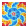 thumbnail image 1 of Colorful Rainbow Tie Dye Spiral Pattern Square Fitted Tablecloth with Elastic Edge,Square Table Cover,Washable Elastic Table Cover for Home Kitchen Party Decor 36"x36", 1 of 6