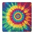 thumbnail image 1 of Colorful Rainbow Tie Dye Spiral Pattern Square Fitted Tablecloth with Elastic Edge,Square Table Cover,Washable Elastic Table Cover for Home Kitchen Party Decor 36"x36", 1 of 6
