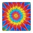 thumbnail image 1 of Colorful Rainbow Tie Dye Spiral Pattern Square Fitted Tablecloth with Elastic Edge,Square Table Cover,Washable Elastic Table Cover for Home Kitchen Party Decor 36"x36", 1 of 6