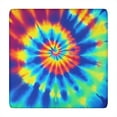 thumbnail image 1 of Colorful Rainbow Tie Dye Spiral Pattern Square Fitted Tablecloth with Elastic Edge,Square Table Cover,Washable Elastic Table Cover for Home Kitchen Party Decor 34"x34", 1 of 6
