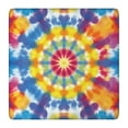thumbnail image 1 of Colorful Rainbow Tie Dye Spiral Pattern Square Fitted Tablecloth with Elastic Edge,Square Table Cover,Washable Elastic Table Cover for Home Kitchen Party Decor 36"x36", 1 of 6