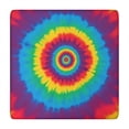 thumbnail image 1 of Colorful Rainbow Tie Dye Spiral Pattern Square Fitted Tablecloth with Elastic Edge,Square Table Cover,Washable Elastic Table Cover for Home Kitchen Party Decor 34"x34", 1 of 6