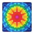 thumbnail image 1 of Colorful Rainbow Tie Dye Spiral Pattern Square Fitted Tablecloth with Elastic Edge,Square Table Cover,Washable Elastic Table Cover for Home Kitchen Party Decor 36"x36", 1 of 6