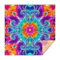 thumbnail image 1 of Colorful Rainbow Tie Dye Spiral Pattern Square Tablecloth,Waterproof Square Table Cover,Wipeable Spillproof Washable Table Cover for Home Kitchen Party Decor 42"X42"(107x107cm), 1 of 6