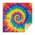 thumbnail image 1 of Colorful Rainbow Tie Dye Spiral Pattern Square Tablecloth,Waterproof Square Table Cover,Wipeable Spillproof Washable Table Cover for Home Kitchen Party Decor 42"X42"(107x107cm), 1 of 6
