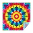 thumbnail image 1 of Colorful Rainbow Tie Dye Spiral Pattern Square Tablecloth,Waterproof Square Table Cover,Wipeable Spillproof Washable Table Cover for Home Kitchen Party Decor 52"x52"(132x132cm), 1 of 6