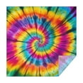 thumbnail image 1 of Colorful Rainbow Tie Dye Spiral Pattern Square Tablecloth,Waterproof Square Table Cover,Wipeable Spillproof Washable Table Cover for Home Kitchen Party Decor 42"X42"(107x107cm), 1 of 6
