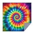 thumbnail image 1 of Colorful Rainbow Tie Dye Spiral Pattern Square Tablecloth,Waterproof Square Table Cover,Wipeable Spillproof Washable Table Cover for Home Kitchen Party Decor 60"x60"(152x152cm), 1 of 6