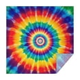 thumbnail image 1 of Colorful Rainbow Tie Dye Spiral Pattern Square Tablecloth,Waterproof Square Table Cover,Wipeable Spillproof Washable Table Cover for Home Kitchen Party Decor 60"x60"(152x152cm), 1 of 6