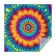 thumbnail image 1 of Colorful Rainbow Tie Dye Spiral Pattern Square Tablecloth,Waterproof Square Table Cover,Wipeable Spillproof Washable Table Cover for Home Kitchen Party Decor 52"x52"(132x132cm), 1 of 6