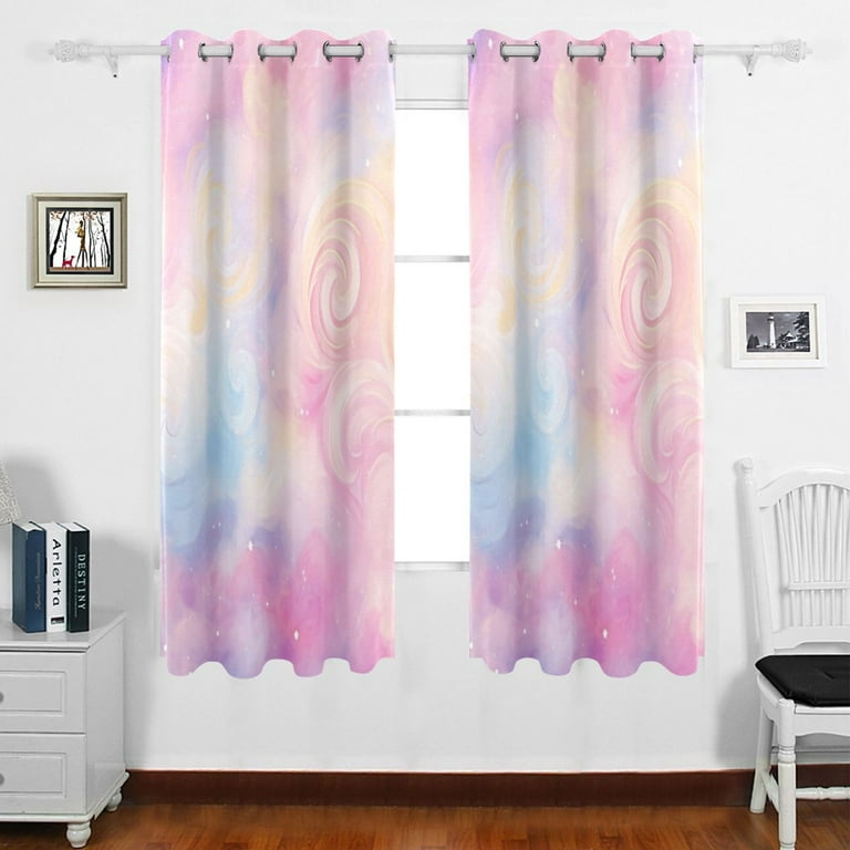 Rainbow Tie Dyed Curtain Panels