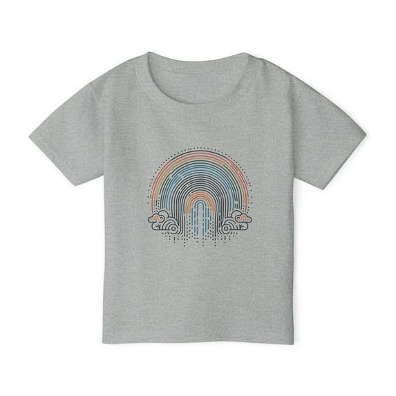 Colorful Rainbow Toddler Tee - Available in Four Fun Shades