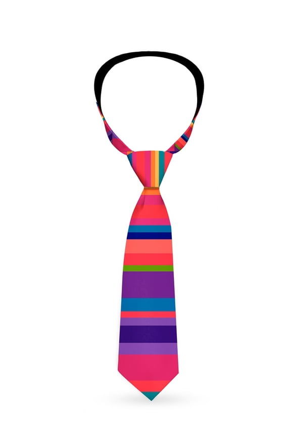 Colorful Rainbow Vertical Stripes Neck Tie