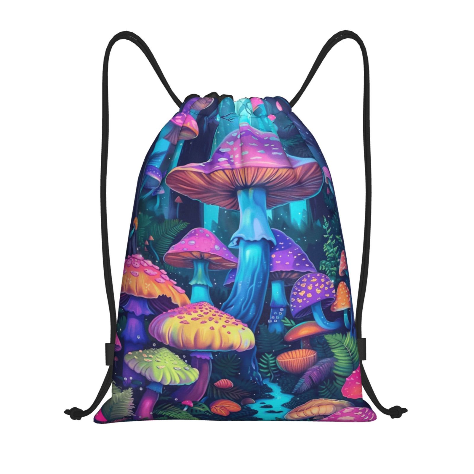 Colorful Rainbow drawstring bag backpack Fitness bag drawstring bag