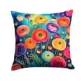thumbnail image 1 of Colorful Ranunculus Fabric Decorative Pillow 14 in x 14 in, 1 of 44