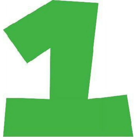 Colorful Rating Number 1 Stock Illustration Cartoon Character Wall Art Sticker Vinyl Decals Girls Boys Children Kids Room House Wall Decor Removable Sticker Peel and Stick (10x8 inch)