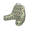 thumbnail image 1 of Colorful Reading Pillow Cover, Abstract Direction Pointers Intertwined Geometrical Colorful Motifs Print, Unstuffed Printed Bed Rest Case from Soft Fabric, XL Size, Multicolor, by Ambesonne, 1 of 4