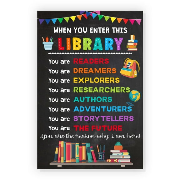 Colorful Reading Posters for Classroom Library Decorations, Educational Posters