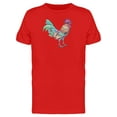 thumbnail image 1 of Colorful Realistic Rooster T-Shirt Men -Image by Shutterstock, Male Large, 1 of 2