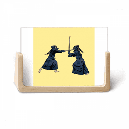Colorful Reality Kendo Fistfight Japan Photo Wooden Photo Frame Tabletop Display
