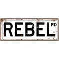 thumbnail image 1 of Colorful Rebel Road Metal Sign, 1 of 1