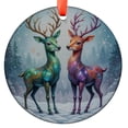 thumbnail image 1 of Colorful Reindeer Ornament, Winter Wonderland, Fantasy Deer Design, Holiday Ornament, Unique Christmas Gift, Animal Ornament, Holiday Keepsake, Xmas Tree Hanging Decoration, Season, 1 of 5