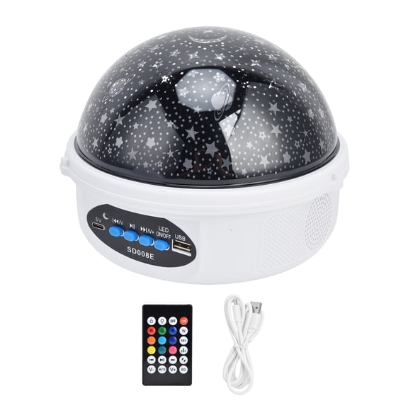 Colorful Remote-Controlled Star Projector Night Lamp - USB Chargeable for Party, KTV, Bedroom Use