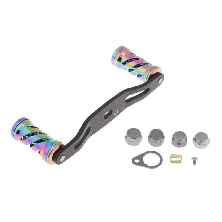 Colorful Replacement Carbon Fiber Fishing Reel Handle For