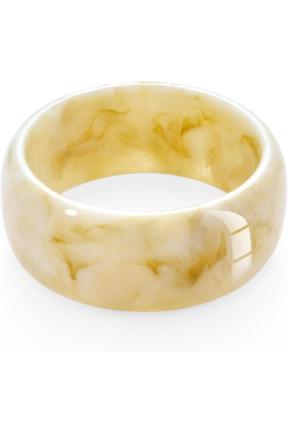 Colorful Resin Acrylic Bangle Bracelets for Women Geometric Chunky Mottled Acetate Resin Bangles Wide Acrylic Plastic Bracelets Statement Jewelry