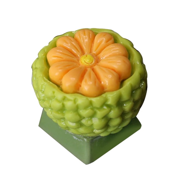 Colorful Resin Mechanical Keyboards Keycaps Fruit Designs Including Strawberry Lychee Mangosteen For Stress Relief