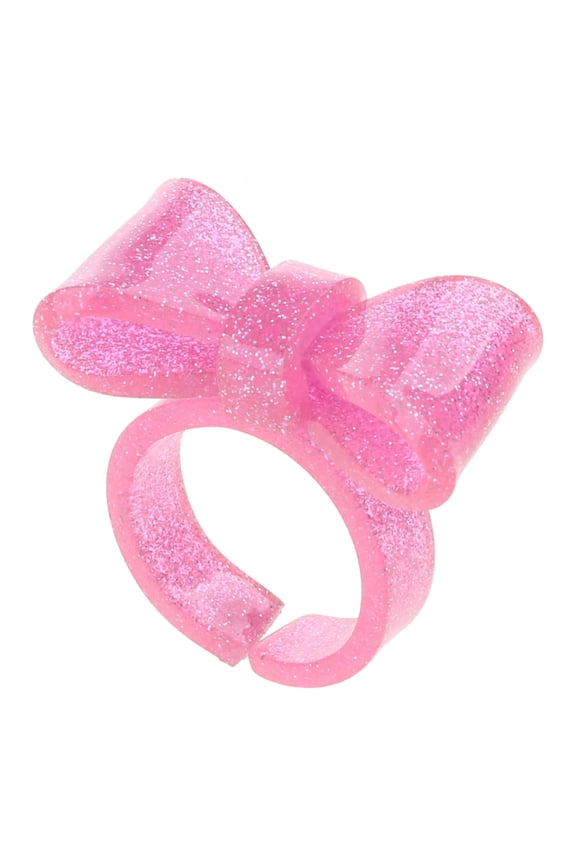 Colorful Resin Rings Bowknot Rings Cute Stackable Rings Adjustable Open Rings Bow Rings Acrylic Finger Rings Jewelry