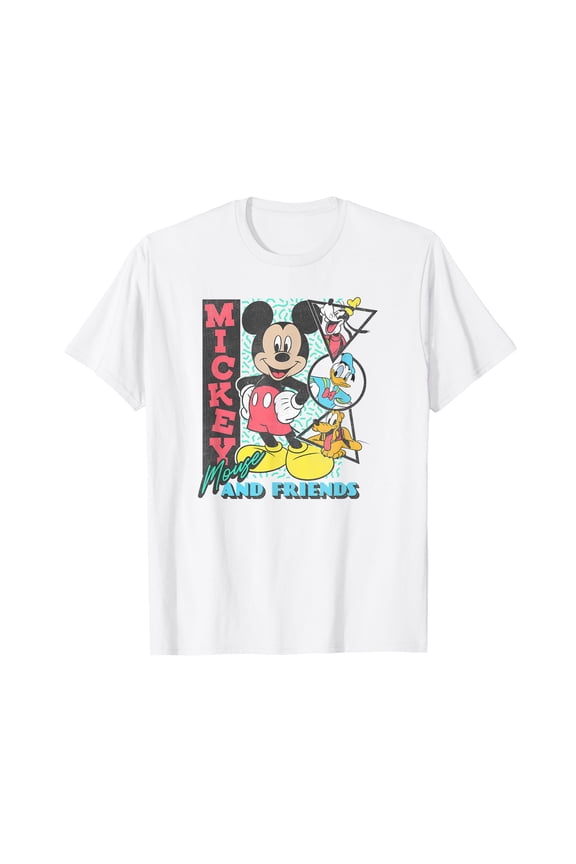 Colorful Retro 90's Cartoon Group Graphic T-Shirt for Nostalgic Style