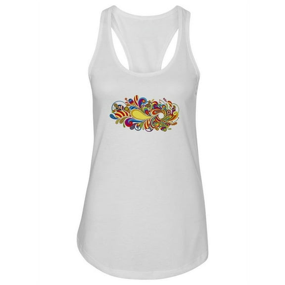 Colorful Retro Design Tank Women -Image by Shutterstock, Female x-Small