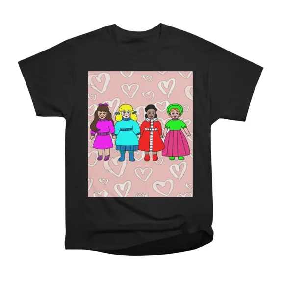 Colorful Retro Doll T-Shirt Tee Gift For Him Merch For Her Apparel For ...