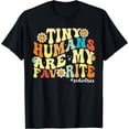 thumbnail image 1 of Colorful Retro Text and Flower Graphics T-Shirt for Pediatrics NICU Peds Nurse Enthusiasts, 1 of 5