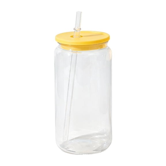 Colorful Reusable Plastic Mason Jar Cups with Lids and Straws Shatter Resistant Clear Drinking Tumblers for Office Outdoor Picnic Party Iced Coffee Juice Smoothie Beverages