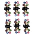 thumbnail image 1 of Colorful Rhinestone Small Flower Claw Clips - 6 Pieces - Hair Claw Clips,Mini Hair Clips No-Slip Grip Jaw Clips Glitter Teeth Clips Rhinestone Metal Clamps, 6 Hair Clips, Easter, W Makeup Organizers, 1 of 6