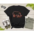 thumbnail image 1 of Colorful Rhinoceros Hippopotamus Wild Hippo Animal Wildlife T-Shirt Rhino Lover Gift Graphic T Shirt for Men Women Boys Girls Teens Tshirt, 1 of 8