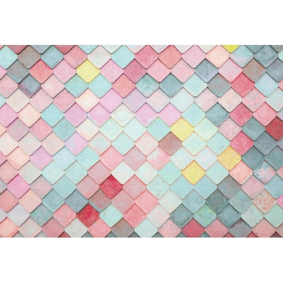 Colorful Rhombus Brick Wall Seamless Pattern Child Poster Portrait ...