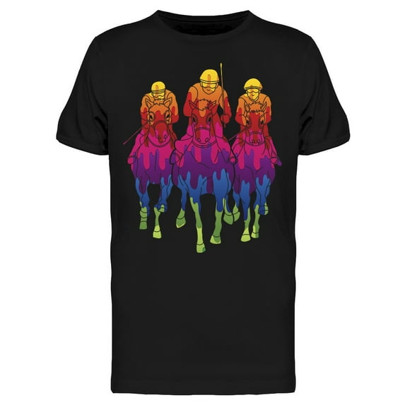 Colorful Riding Horse T-Shirt Men -Image by Shutterstock, Male Medium