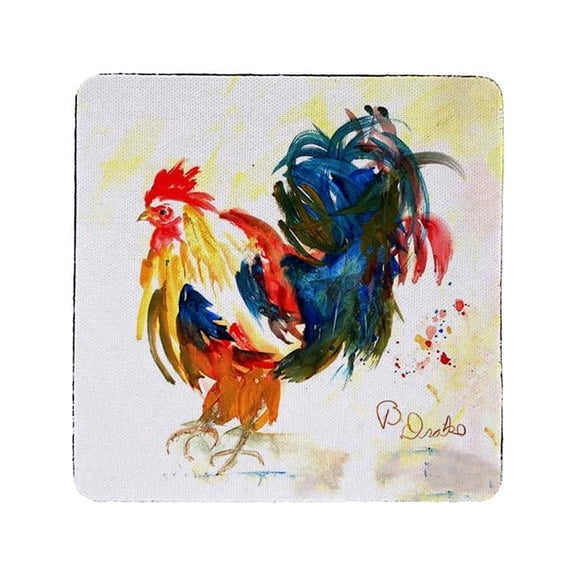 Colorful Rooster Coaster - Set of 4